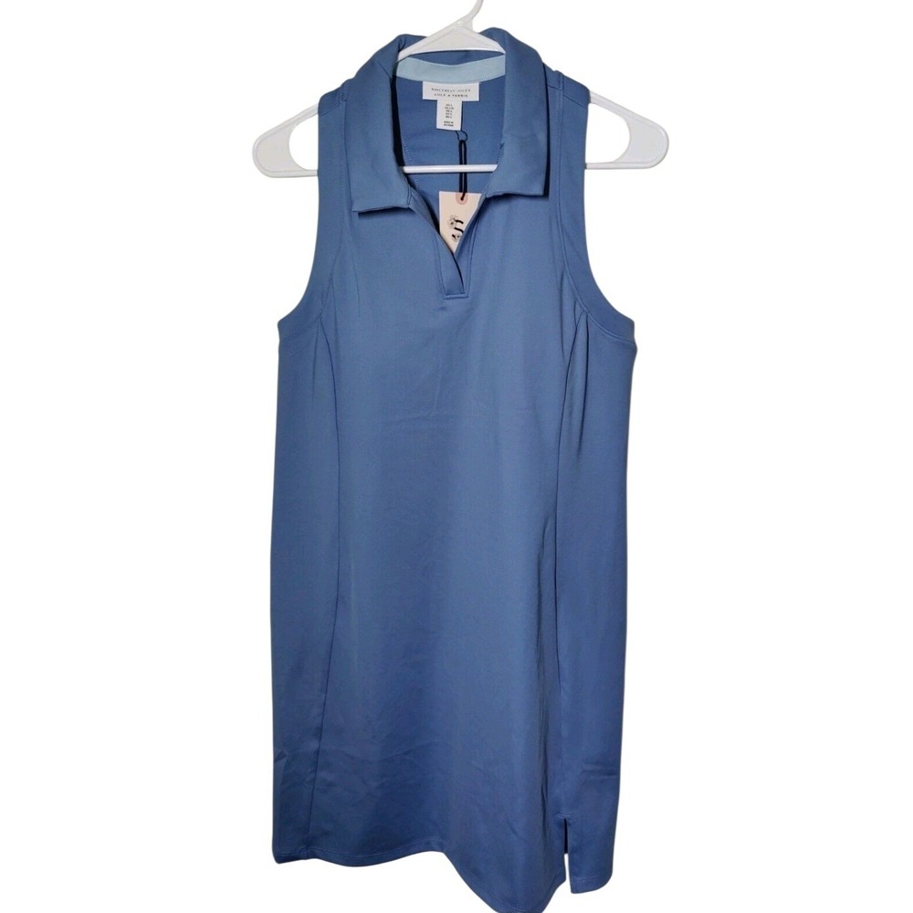 Sincerely Jules Golf & Tennis Blue Sleeveless Athletic Mini Dress Built-in Bra L